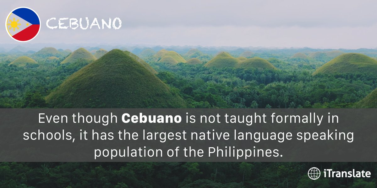 iTranslateApp's tweet image. Cebuano is the most widely spoken of the #Visayan #language. #iTranslate #LanguageoftheWeek #Cebuano