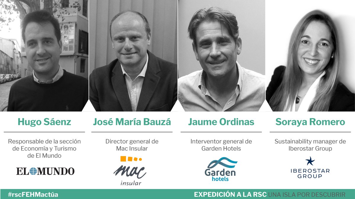 fehmallorca's tweet photo. La mesa dinámica sobre SOSTENIBILIDAD AMBIENTAL es moderada por @hugocala, Respons. de sección Economía y Turismo de El Mundo.
Participan
@josemariabauza de #MACInsular
Jaume Ordinas de @gardenhotels
Soraya Romero de @IBEROSTAR
#rscFEHMactúa https://t.co/EFHzfLLyWi