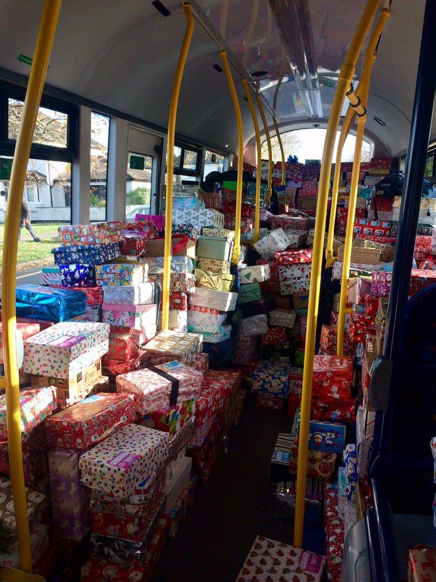 dublinbusnews's tweet photo. Dublin Bus has supported @TeamHopeIreland for over 10 years with their #ChristmasShoeboxAppeal by assisting with the collection of shoe boxes from schools across Dublin #DBFactFriday #DBCommunitySpirit https://t.co/nqlVqSjVvr