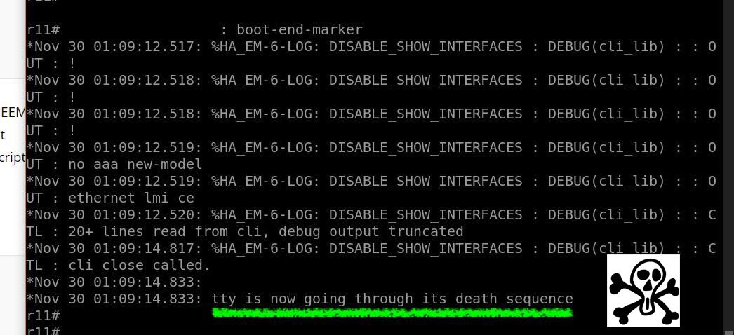 theLANtamer's tweet photo. Um, IOS, can we PLEASE quit with the drama? #eem #foundonthecli #ccieorbust #eveng #ciscostudy #certification #ccielab #ccie #cciers #LabEveryday https://t.co/akdugU8t1V