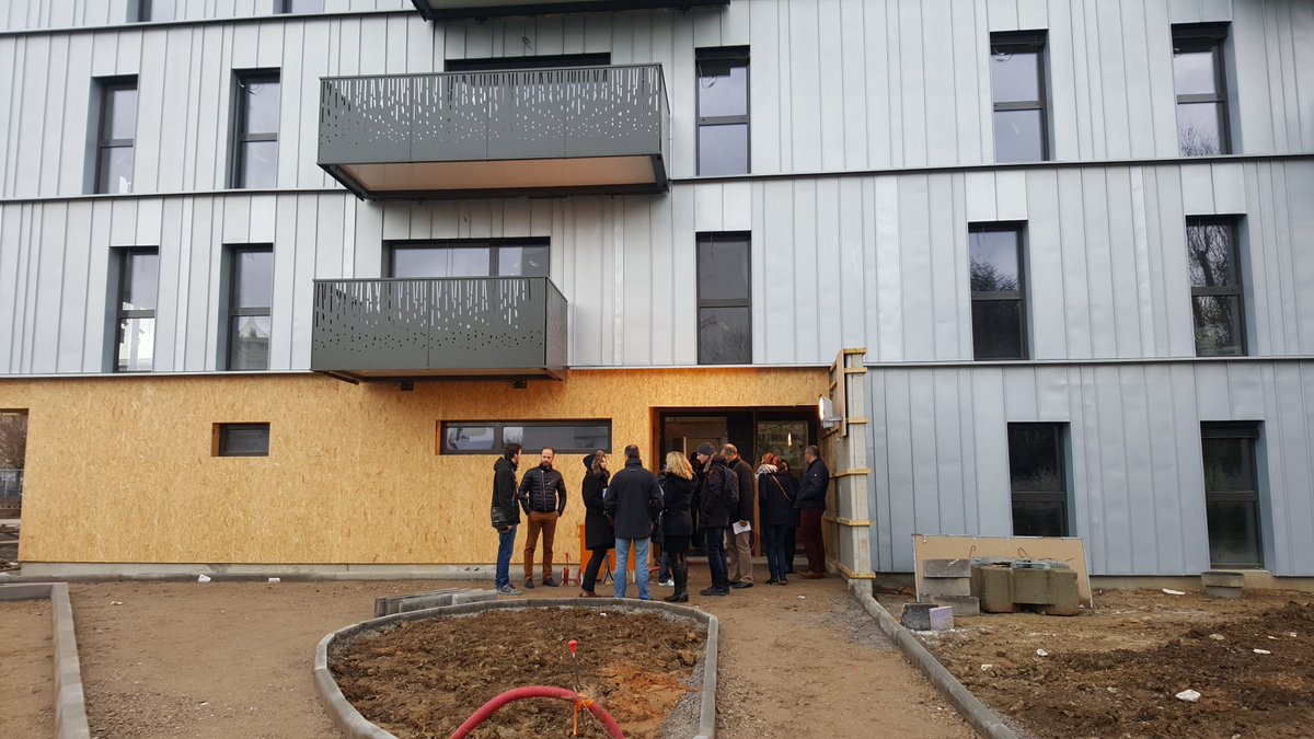 Arelor_hlm's tweet image. Participation d'@Arelor_hlm à la visite de l'opération @Batigere labellisée #Passivhaus - à Thionville - organisée par @LQE_Reseau et ASP Architecture - 30/11/2018. Construction mixte bois-béton - récupération des calories - #powerpipe #bilancarbone #PerformanceEnergetique