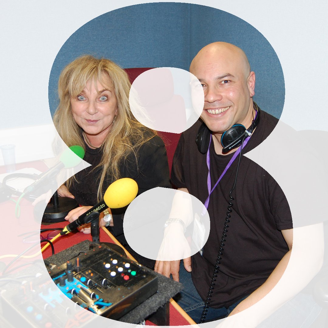 RachSmith's tweet photo. DAY 8: Could it be? Yes it is @vinceatta and @HelenLederer singing together - here on episode 8 of #BBCKnockKnock podcast https://t.co/1dErjQPjX4 #adventcalendar https://t.co/3ab6n8GcPc