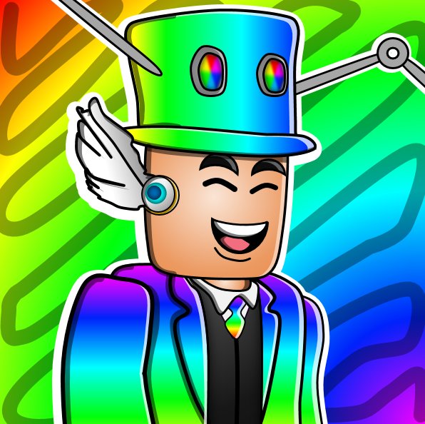 Roblox Youtubers Rainbow Hair