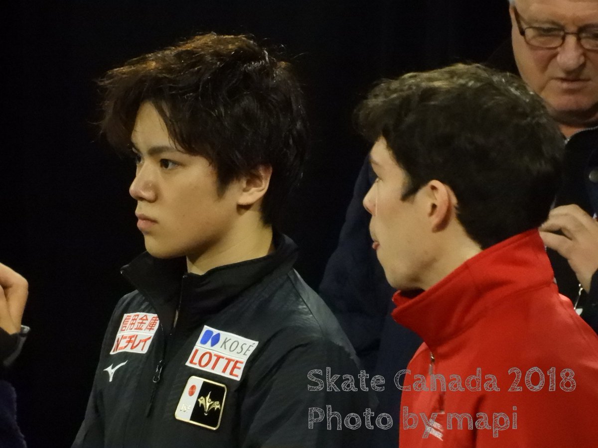 mapi45's tweet photo. スケカナFS、これから滑りに行きます。6練前と本番前。
#SCI18 #ShomaUno #宇野昌磨 https://t.co/ehlM1FMtRH