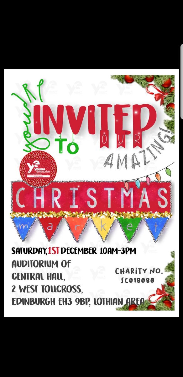 Come along to Central Hall in Tollcross EH3 9BP tomorrow 9-3. You can view the array of products made by our young entrepreneurs.