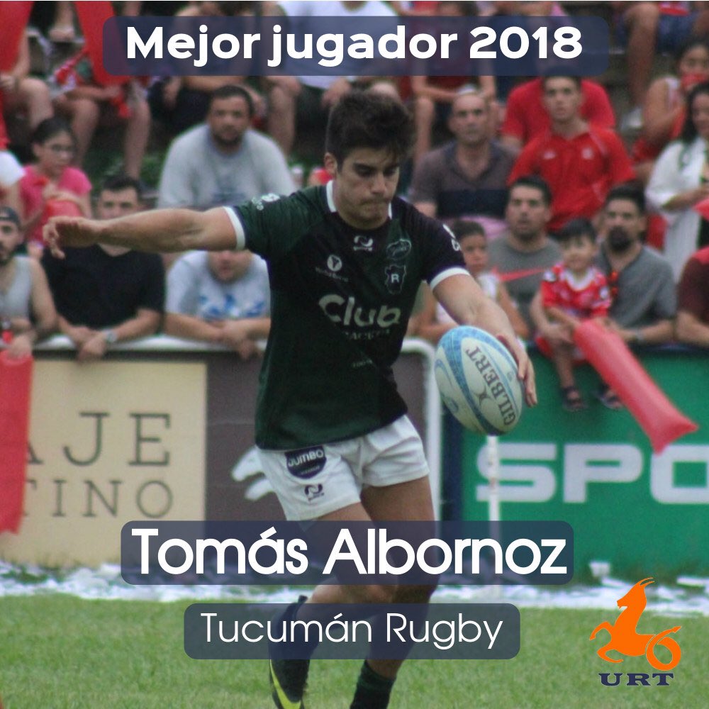 [DISTINCIONES] El jugador de <a href="/TucumanRugby/">Tucuman Rugby Club</a>, Tomás Albornoz, fue elegido mejor jugador de la temporada. ¡Felicitaciones! 👏🏼🎖