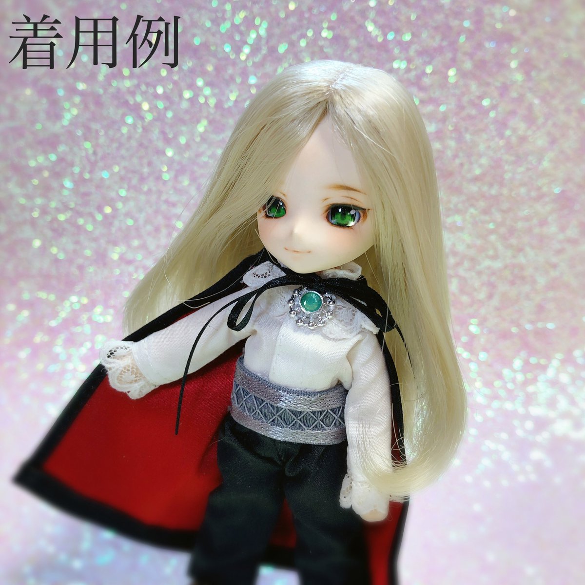 Calico Wig 内巻きワンレン プラチナブロンド の男の子の着用例です 分け目をずらすと雰囲気が変わります モデルはout Of Base様 Outofbase のobドールヘッドくん お洋服はミラドール様 Miladoll Decchi Miladoll Miharu です Obヘッド