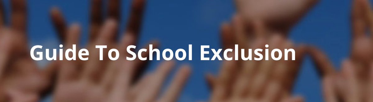 SchoolExProject's tweet image. What happens when your child is excluded? Read our guide to the exclusion process here: buff.ly/2AdLo8p