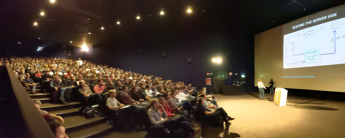 rainbowbreeze's tweet image. When you do a conference in a movie theater... :) #codemotion