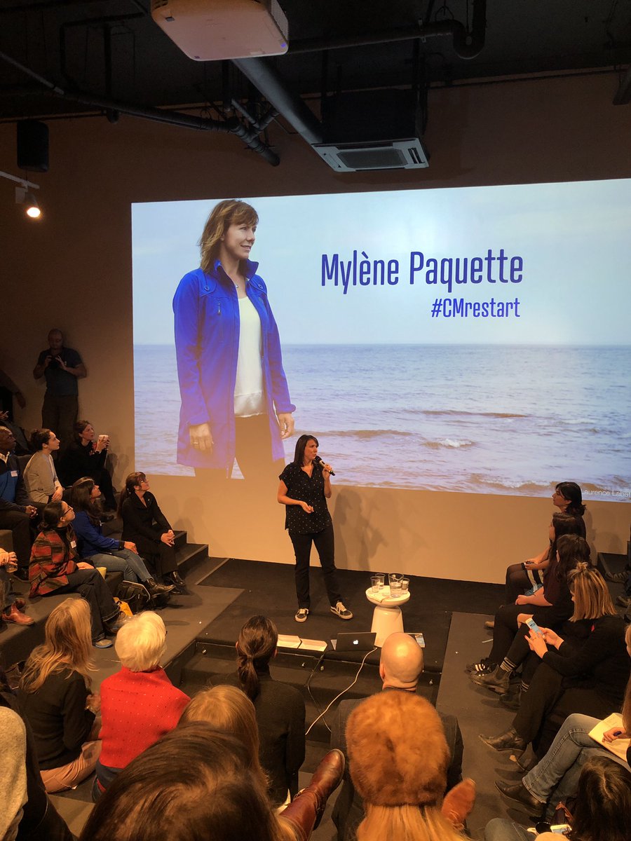 « S’engager dans le mouvement c’est s’engager dans l’action » <a href="/MylenePaquette/">Mylène Paquette</a> <a href="/Montreal_CM/">CreativeMornings/MTL</a> #CMrestart