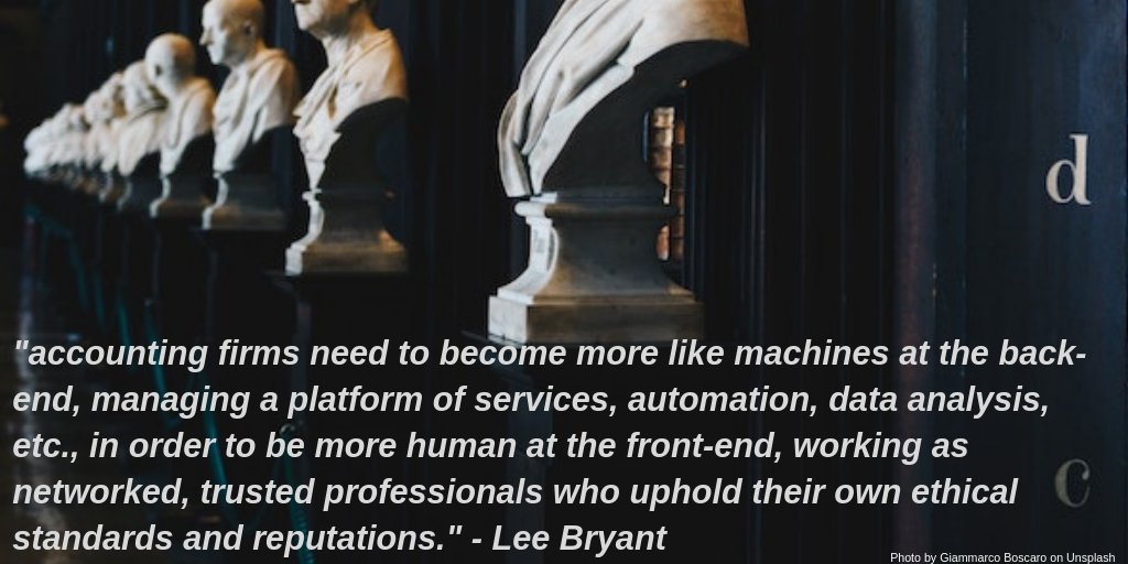 We should use technology to elevate &amp; augment human relationships, not replace them. Trustful systems, not trustless. <a href="/leebryant/">Lee Bryant</a> discusses what this means for the accounting profession’s digital transformation: 
ow.ly/bh0i30mOvFx