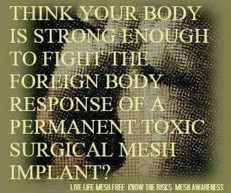 JanUrban12's tweet photo. and the #1 reason to not have a #SurgicalMesh #Implant is the #ForeignBodyResponse Many #Patients #Doctors do not associate their #Ill #Health to the #Mesh #Chronic #inflammation #autoimmune #diseases #Liver #Dysfunction etc. #implantsfiles Insist on an #Alternative #Treatment https://t.co/A3L4j25hei