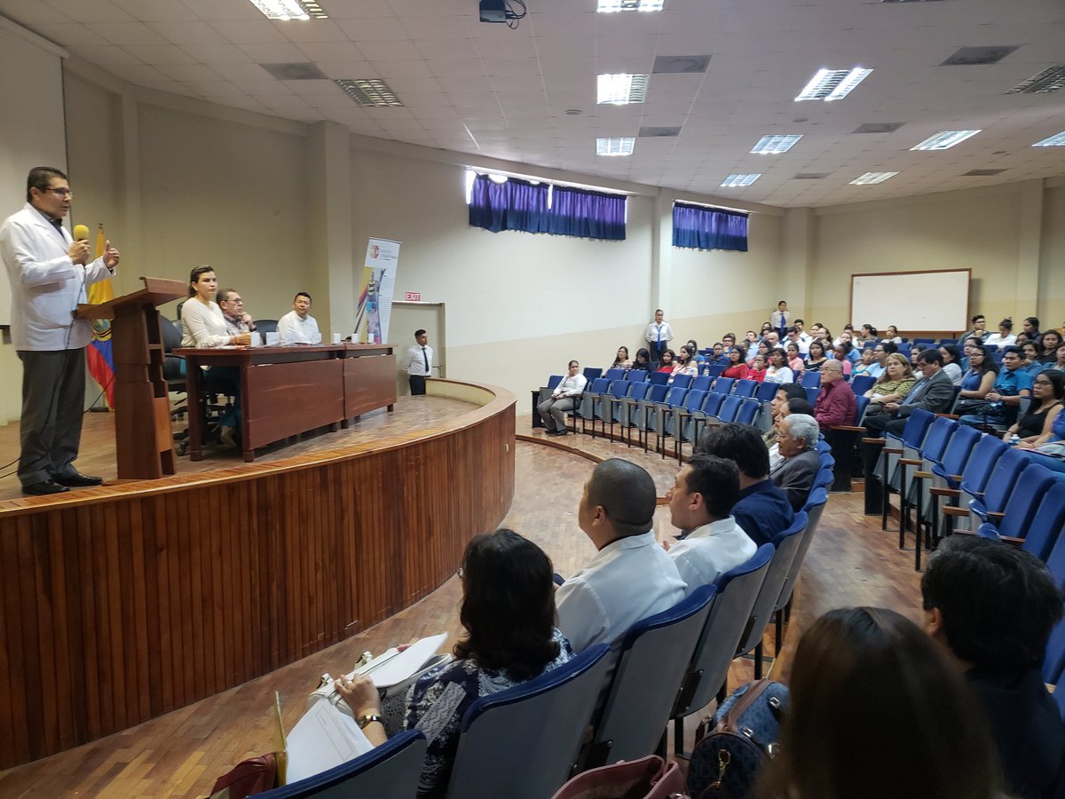 UleamEcuador's tweet photo. Inauguración de las Primeras Jornadas de Investigación del área de la Salud a cargo del Dr. Leonardo Cedeño, Decano de la Facultad Ciencias Médicas #SomosUleam https://t.co/xsdtptAP6T