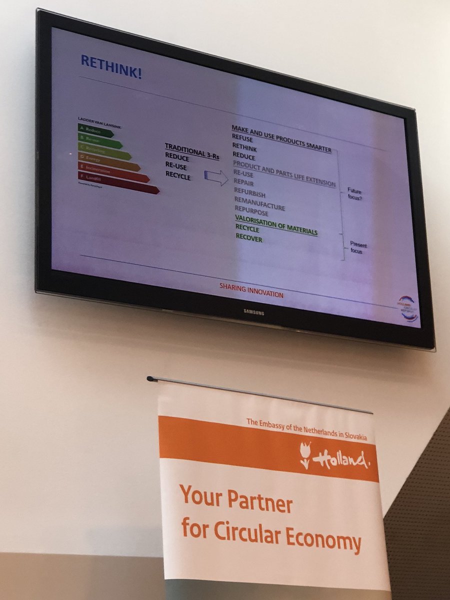 Presentation, good practices of business models and approach to #circulareconomy in the #Netherlands explained by 🇳🇱 Freek van Eijk, Holland Circular Hotspot
#HCH #newbusinessmodels #business #BanskaBystrica #partnerfor #supplychains #prioritysector