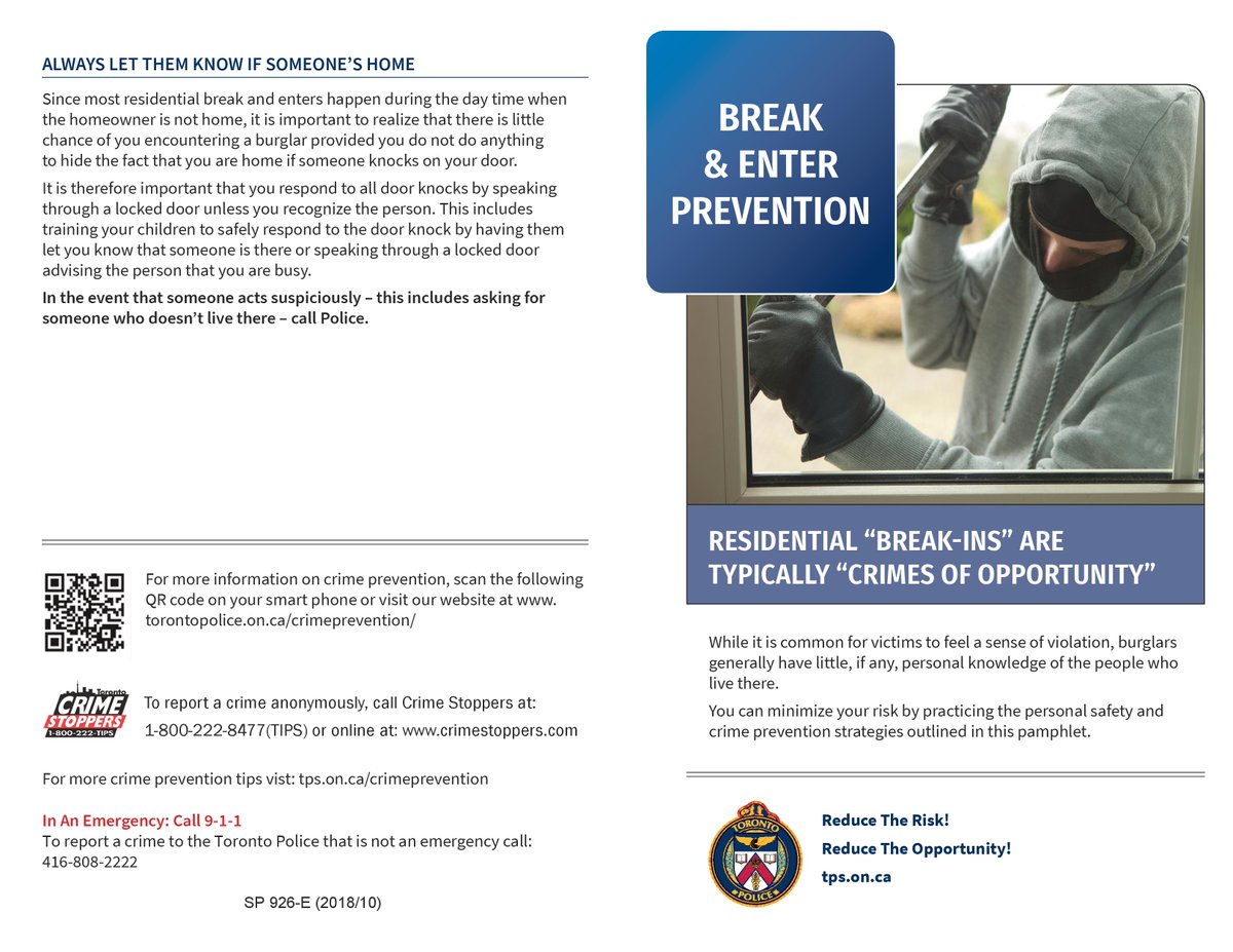 IrishTPScop's tweet image. Quite often before a break in occurs, suspects will knock, or ring your doorbell to check if you're home. If you are home &amp;amp; you open the door, they will usually give an excuse about being at the wrong address.
If you see suspicious activity in your neighbourhood, call Police!