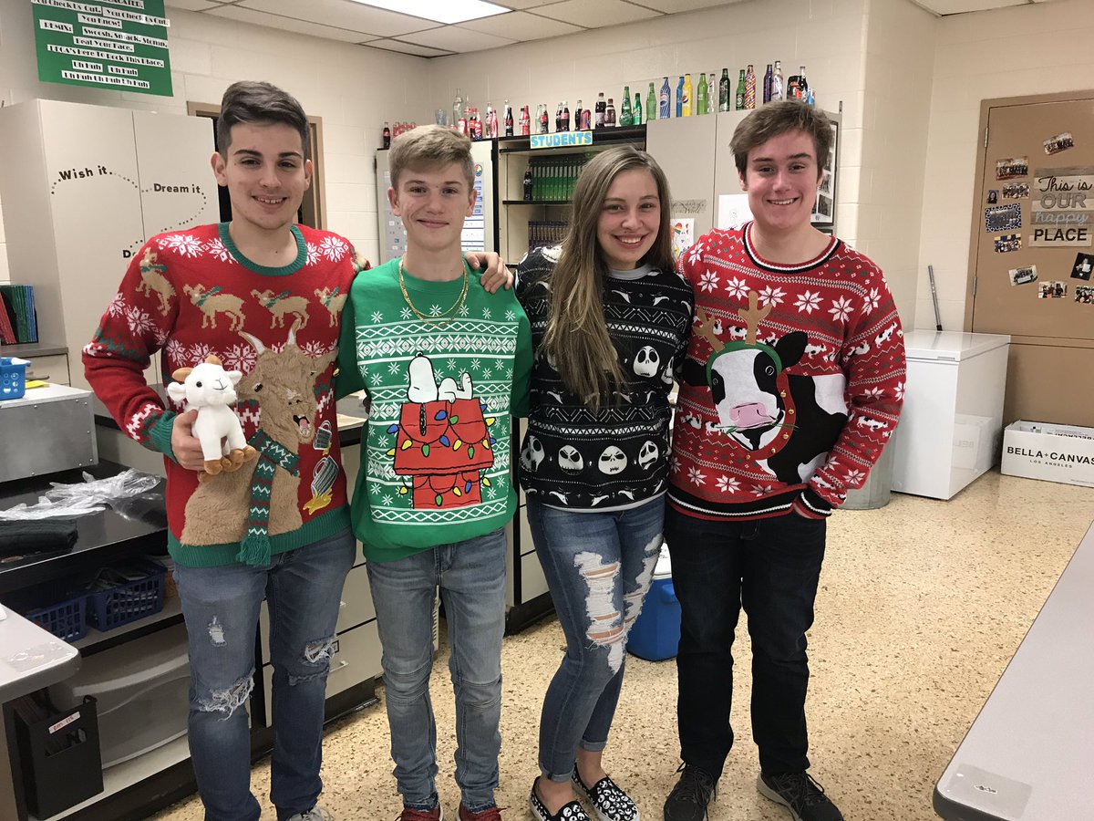 Ugly sweater day at KHS! #khsdecaweek