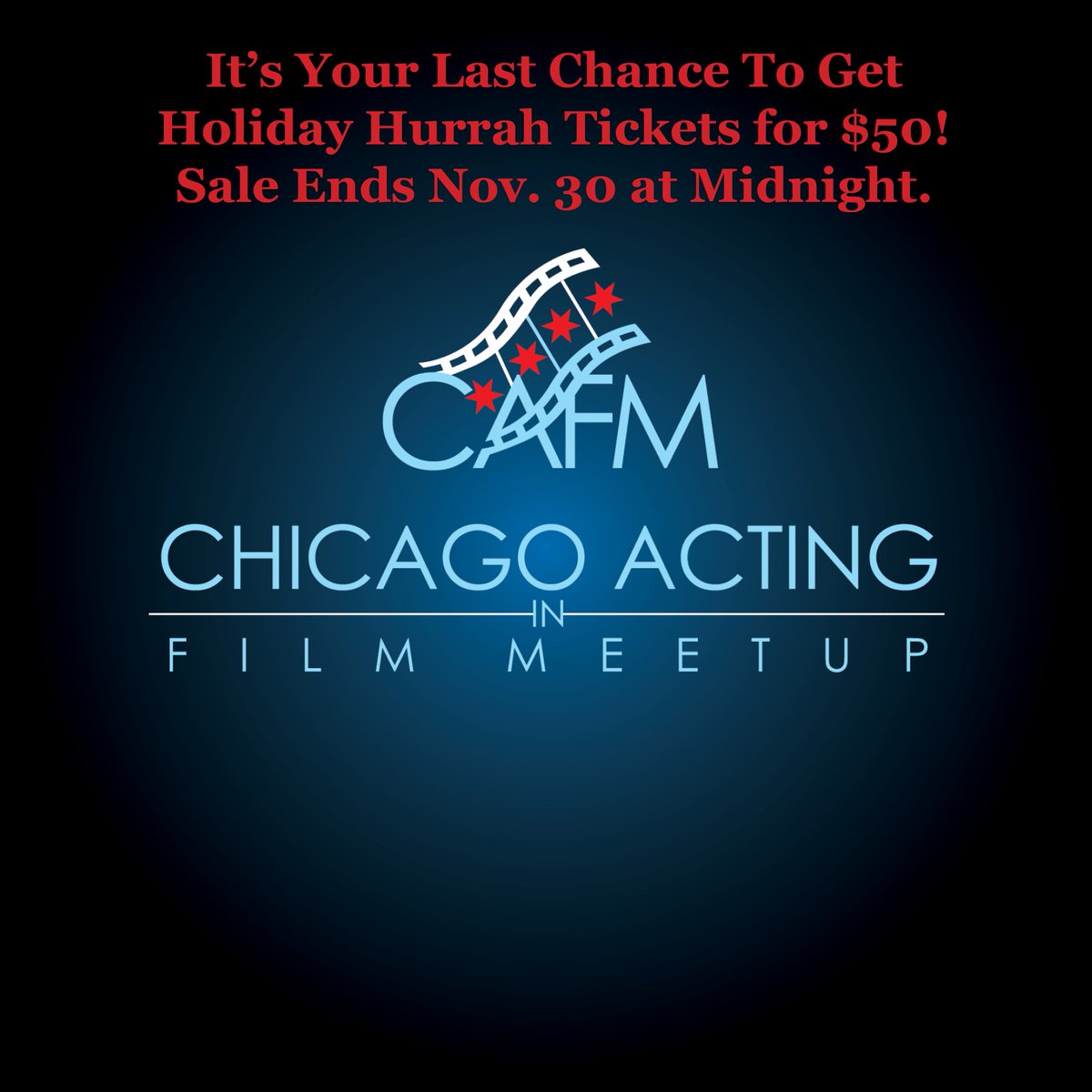 CAFM_FilmActor's tweet photo. ***EARLY-BIRD TICKETS END TONIGHT!***
Tickets are $50 for the 10th Annual CAFM Holiday Hurrah at Carbon Arc Bar &amp; Board, but only until midnight tonight. Visit https://t.co/gxVaSafUos to get yours, and we'll see you Dec. 10th! https://t.co/WJwnVajmlH