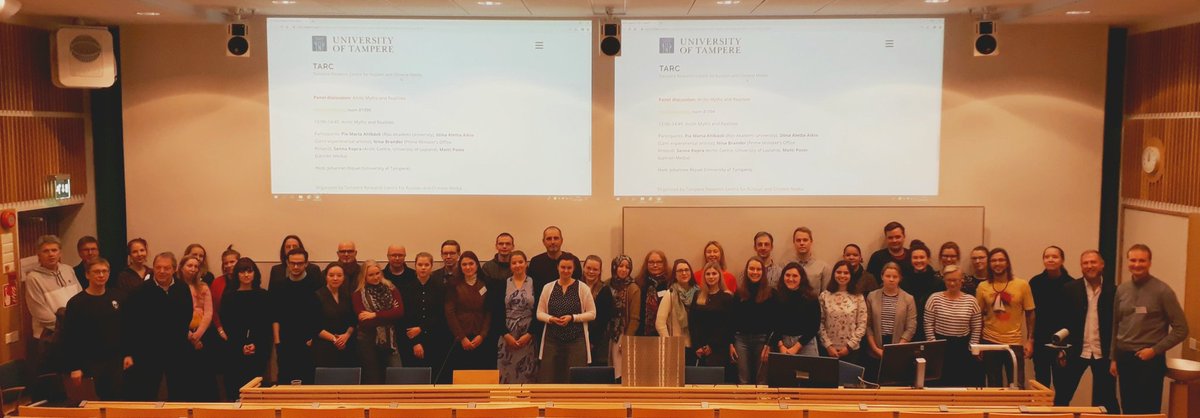 Farewell and thank you to our master teachers and the 'so committed, so devoted, and so creative students', to quote professor Arja Rosenholm. #tarcmasterclass #ArcticMedia @TampereUni @COMS_UTA @Arctic_Centre @NilsenThomas @annavkireeva @v_strukov @heikkilamark