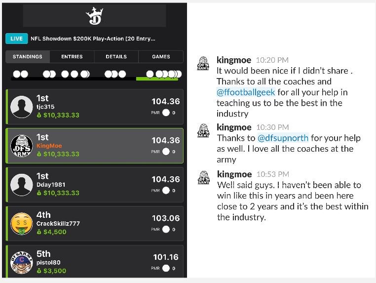 @draftkings @dfsarmy