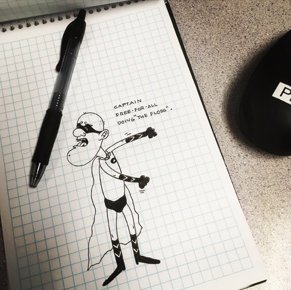 Maple_814's tweet photo. Captain Free-For-All #thefloss #floss #trianglepeople #dancemoves #dance #moves #moving #dancing #dances #mapleartsandcrafts #handdrawn #drawnbysmp #814 #eriepa https://t.co/uiG7Qh1dGr