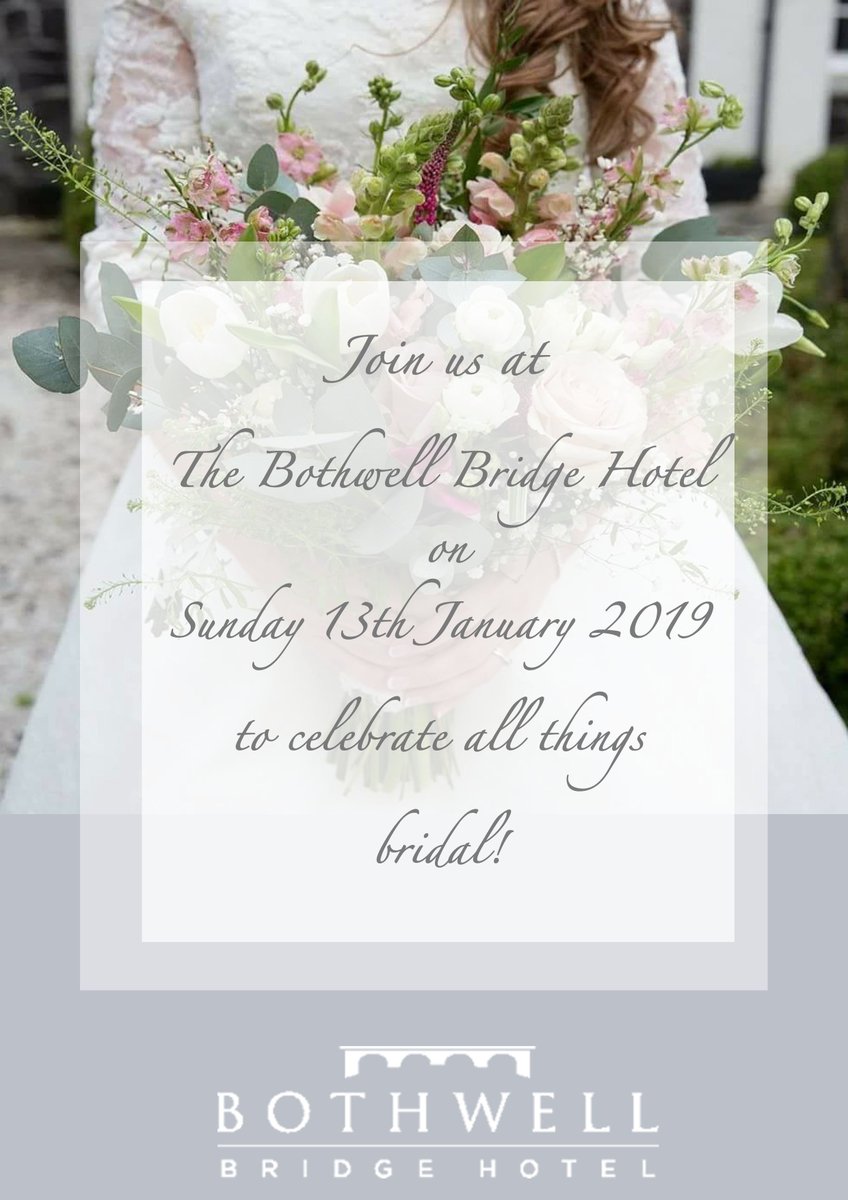 We are excited to return to The <a href="/BothwellBridge/">BothwellBridgeHotel</a> in January for their annual wedding exhibition!