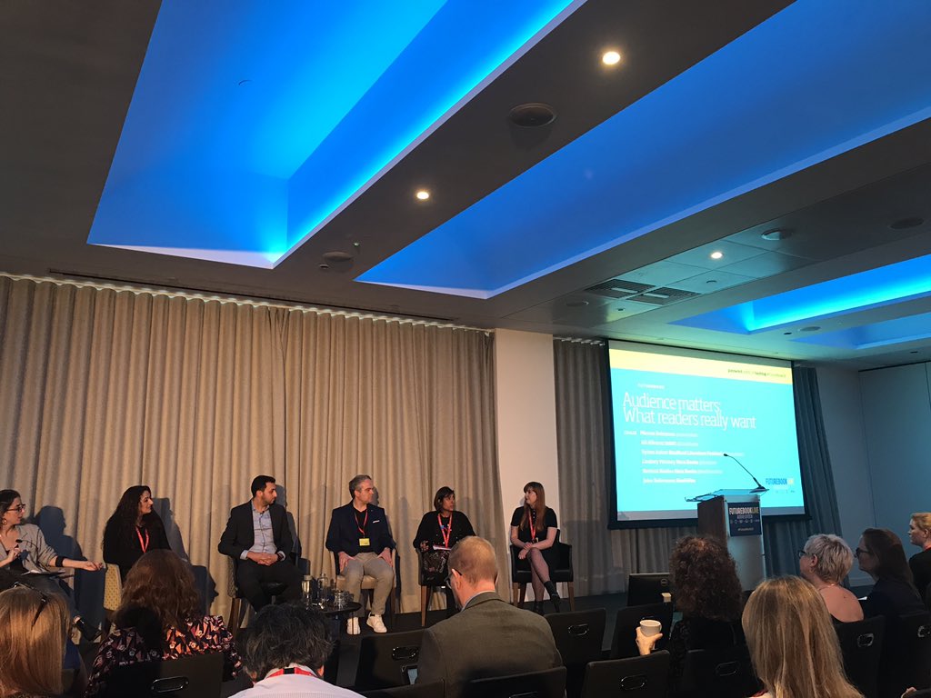 PublishersAssoc's tweet photo. So pleased to learn more about digital-first publisher @HeraBooks from @KeshiniNaidoo and @Lindseym at #FutureBook18 today after their appearance at #SYPconf18 earlier this month. You go girls! https://t.co/X3IBRdRkZ3