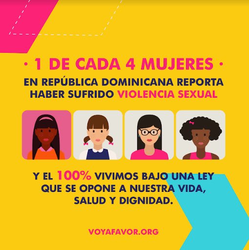 ColectivaMS's tweet photo. ¡No más! República Dominicana tiene un Código Penal de 1884 que prohíbe el aborto en situaciones extremas ypone en riesgo a las niñasymujeres en este país. Entra aquí https://t.co/SIjIMj3DE3 y envía un tweet a las y los legisladores para que actualicen el Código. #NiunamenosRD https://t.co/zfbg8MdOIS