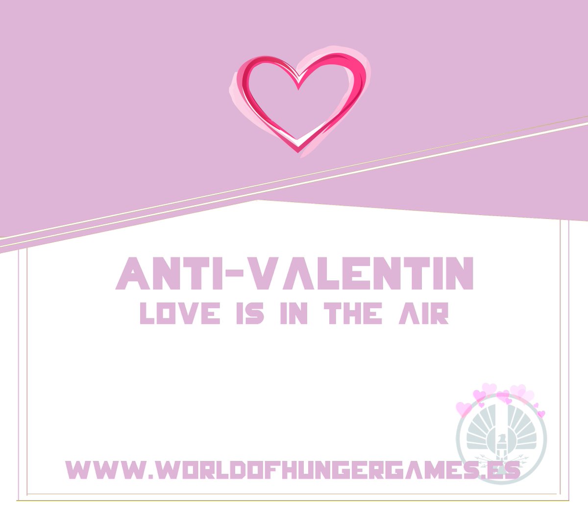 Nuestro equipo creativo ha creado un evento para que este mes de febrero el amor florezca por cada rincón.
¡Participar es muy sencillo! Solo teneis que entrar a nuestra web worldofhungergames.es e inscribiros.
#Ljdh #Rol #rpg #losjuegosdelhambre #thehungergames #hungergames