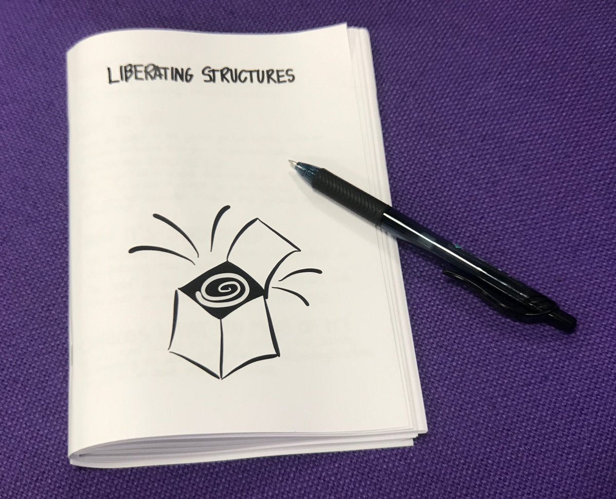 pixlz's tweet image. We’re all using ⁦@kantafiore⁩’s great learning journal at the #LiberatingStructure #LSeurotour2018