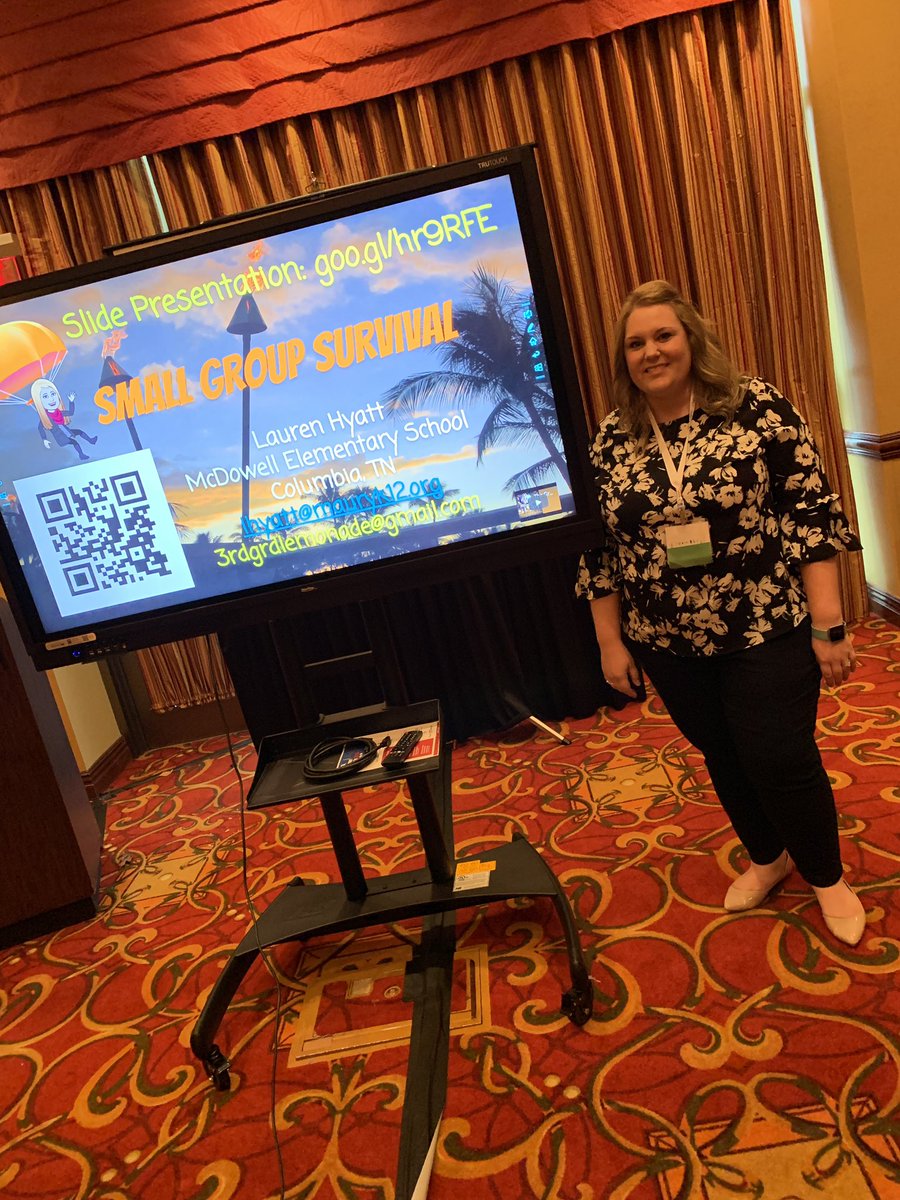 3rdGrdLemonade's tweet photo. Presenting on small group instruction! #TETC18 #3rdgradelemonade @laurendhyatt https://t.co/d8LX6UIvM1
