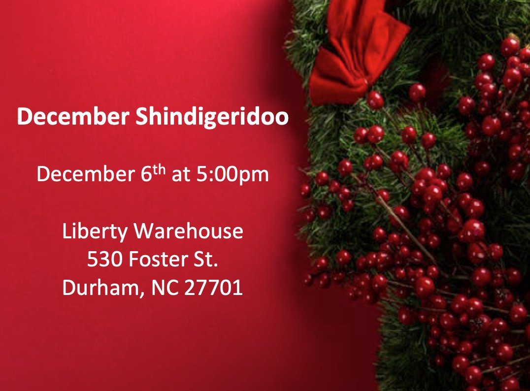 Don't get left out in the cold...come join your AFP Triangle friends for an early December Shindigeridoo to celebrate the close of 2018! RSVP at docs.google.com/forms/d/e/1FAI….