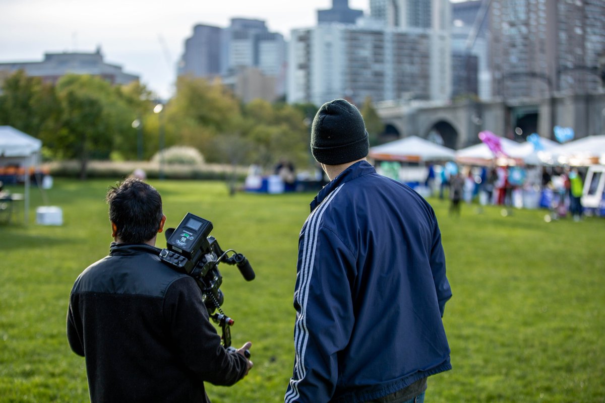 Shoutout to Jason and Rajah, two members of our production team, seen here on a shoot for the NKF Kidney Walk in Boston. #EcastBTS #Ecastpro