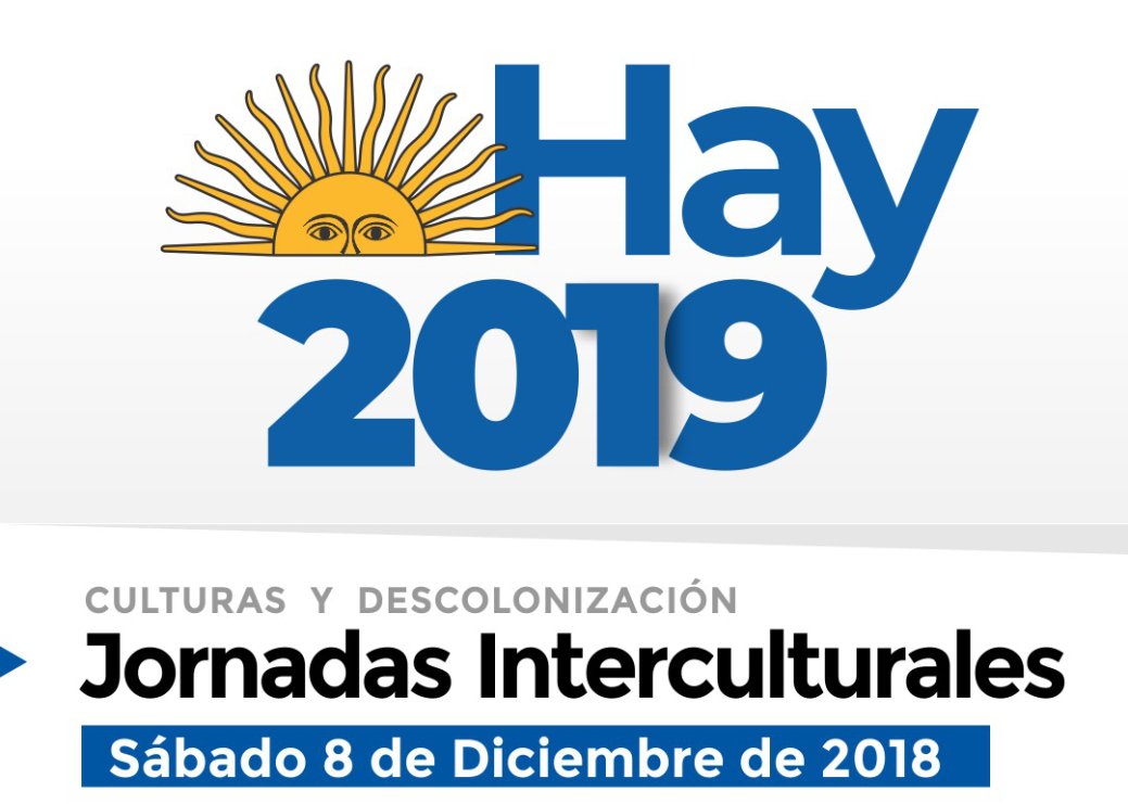 hay2019arg's tweet photo. JORNADA INTERCULTURAL #HAY2019
Culturas y Descolonización
Sábado 8 de diciembre.
Centro Cultural Padre Mugica.

Mirá acá el programa completo ➡  https://t.co/NoFMpC583V https://t.co/CaHAhPKbuv