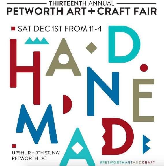 Satuday - join us in the heart of #Petworth for the 13th Annual #UpshurArtAndCraft Fair. It runs from 11am - 4pm.
