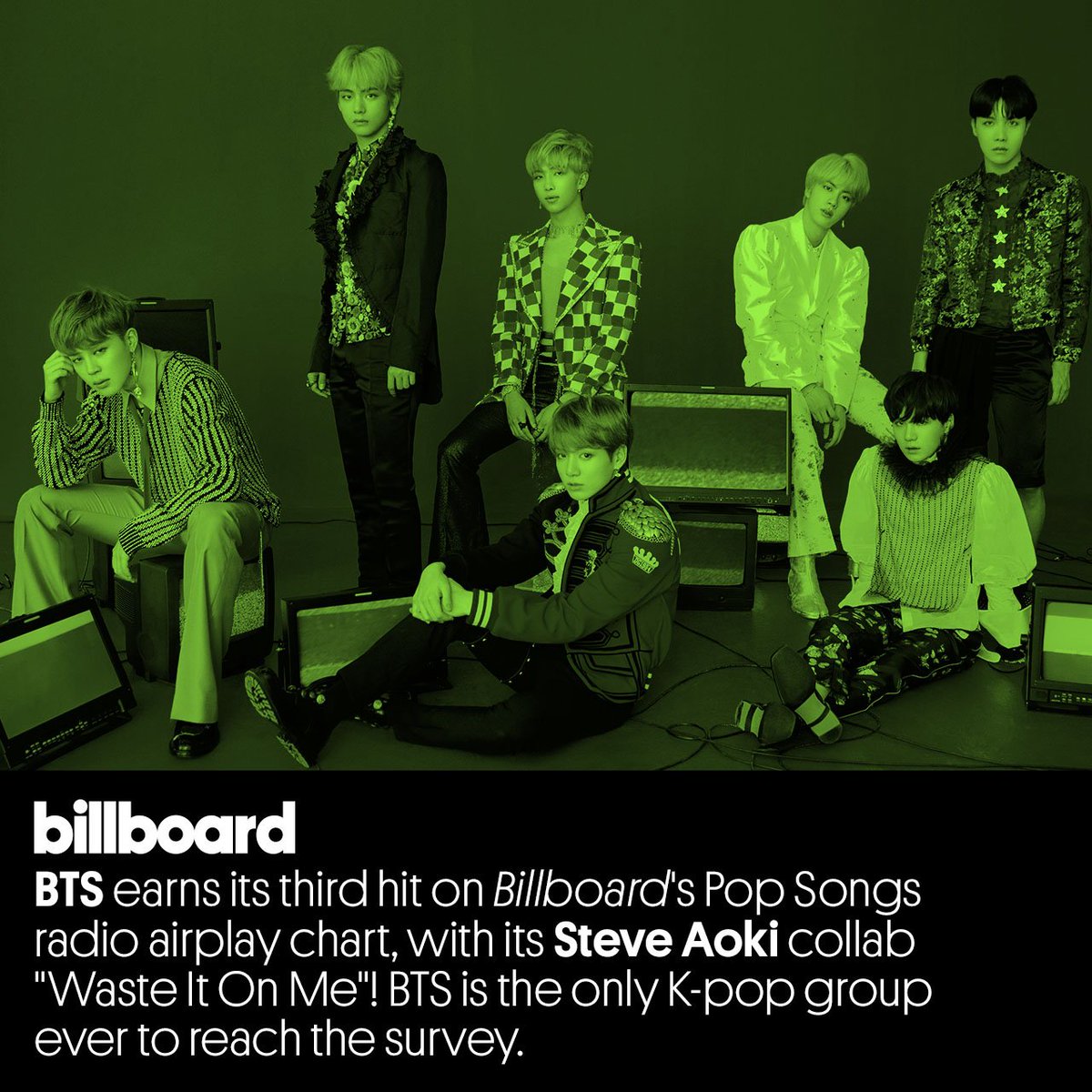 billboard's tweet photo. .@BTS_twt make their return to the Pop Songs chart! https://t.co/wM5Th7feRI
