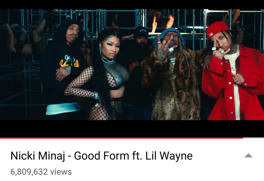 King_Jami3's tweet photo. 6.8 million views in less than 24 hours an ICON!! Go watch the #GoodFormMusicVideo Noww!! Love you queen @NICKIMINAJ ππ https://t.co/RZU6BrIXuX