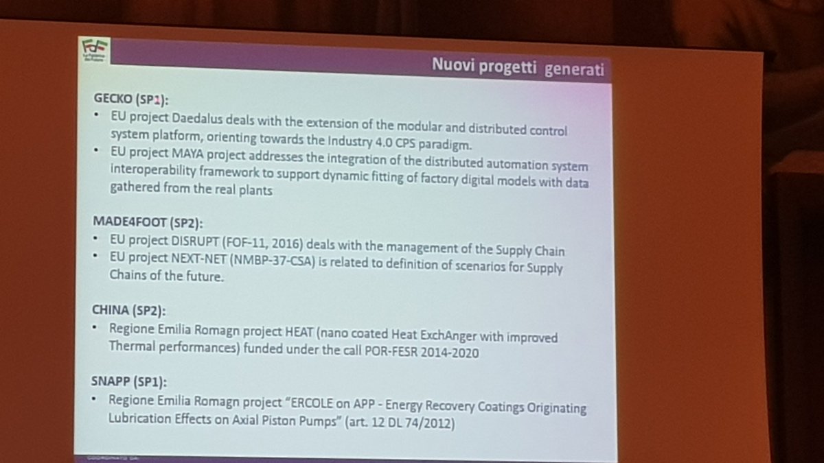 CNRPst's tweet photo. Tolio presenta i risultati scaturiti dai vari sotto-progetti tra cui GECKO e ripercorre la storia del progetto bandiera @FdF_FinalEvent @StampaCnr @cnr_istc @fabbricaintelli https://t.co/8cKgg8xg5x