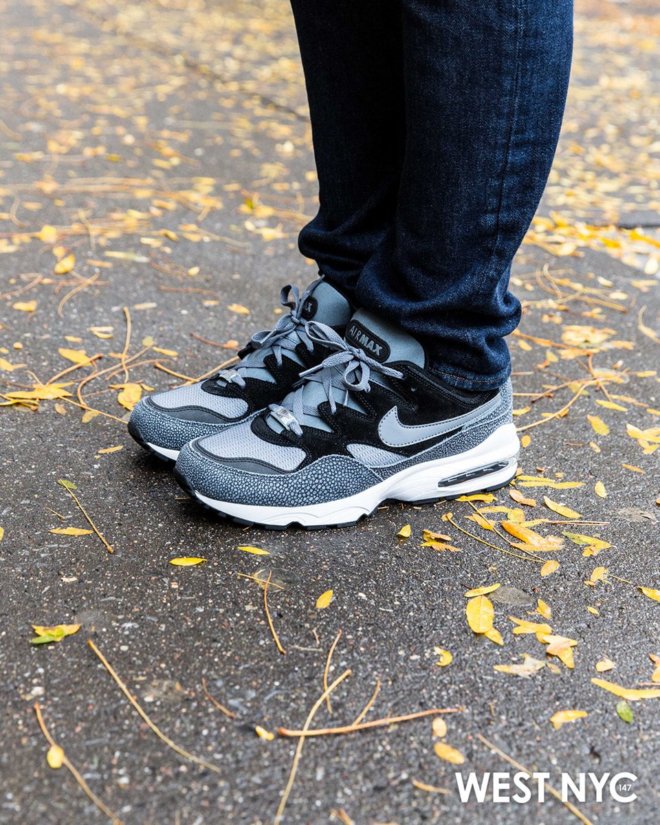 WEST147's tweet photo. One of the less seen #retros from the #AirMax family, the @Nike #AirMax94 is back in a grey color-way featuring a mix of various materials! Available in store and online at https://t.co/bO324wi05r https://t.co/CoHZwIEEQs