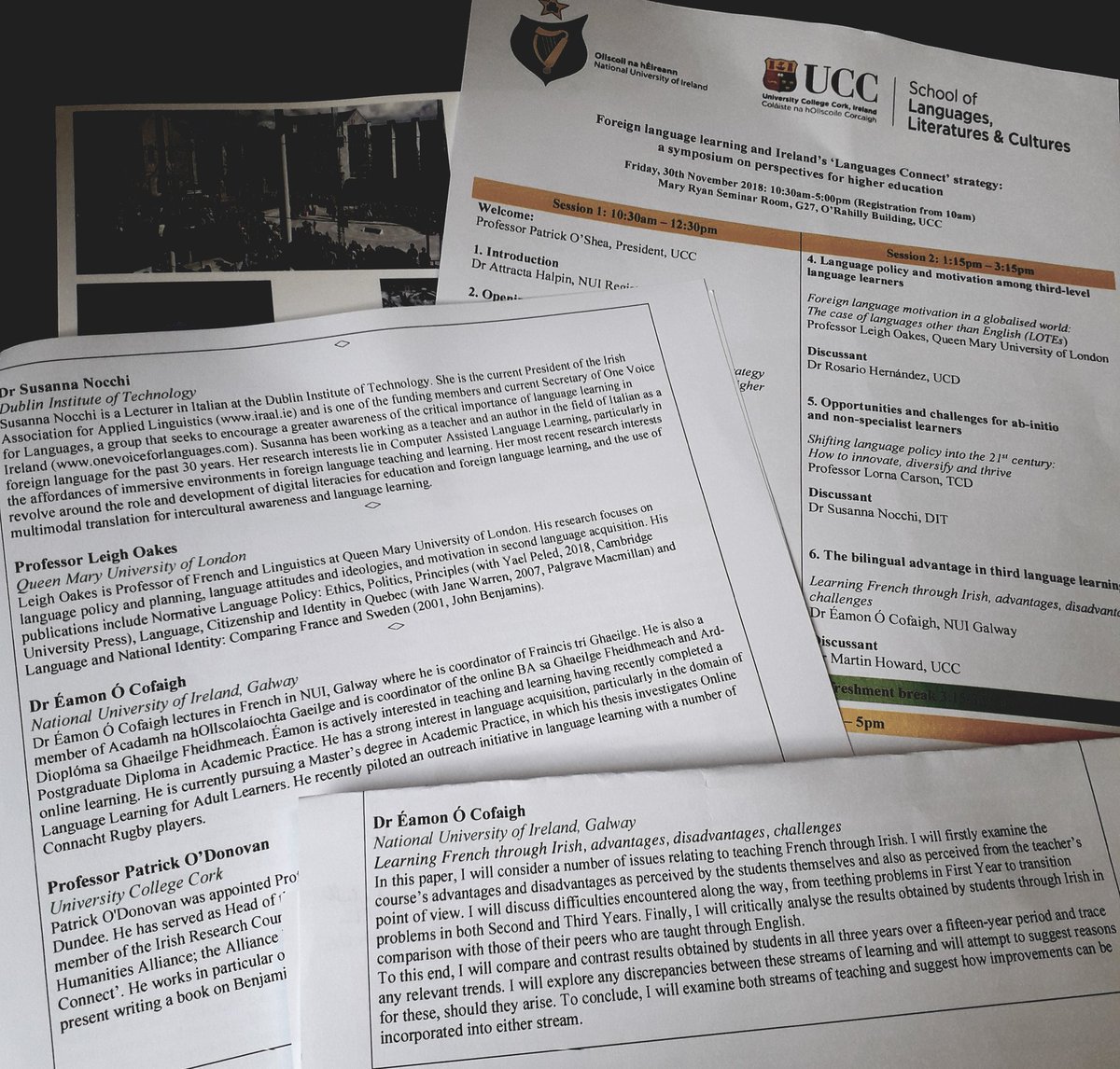 Dr Éamon Ó Cofaigh from @nuigalway presents the advantages and challenges of teaching French through Irish.
#languagesconnect #languageSymposium 
#highereducation 
By <a href="/NUIMerrionSq/">NUI</a> and <a href="/UCC/">UCC Ireland</a>