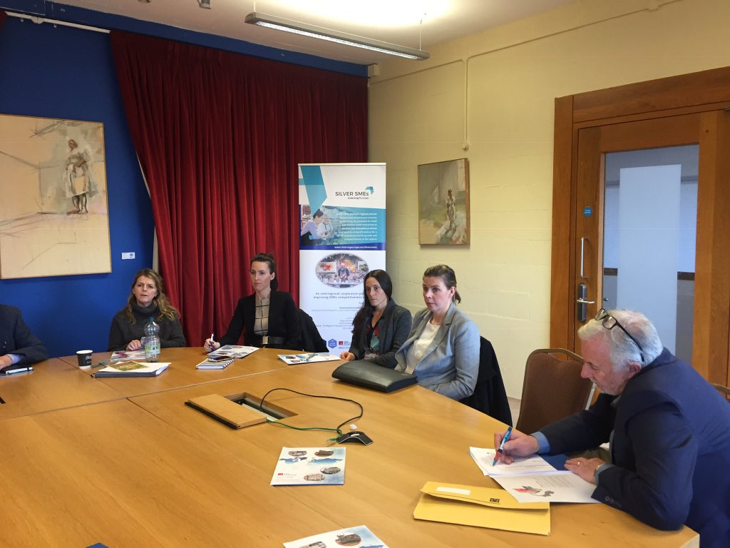 HincksCentre's tweet image. Discussing the Silver Economy at 1st Stakeholders meeting for @Silver_SMEs @interregeurope project. Thanks to all the participants for their valuable contributions. @AislingConway3 @JEMcAleer @JaneOFlynn @rubiconcentre @GeorgeBulman  @sarahdaviscork @CIT_FBH