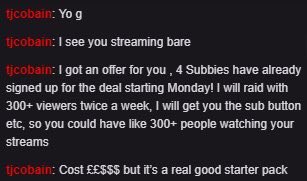 NerveRushh's tweet image. This guy is legit scamming people, and children out of money. This is toxic and disgusting. TJCobain must be stopped! RT and spread awareness!