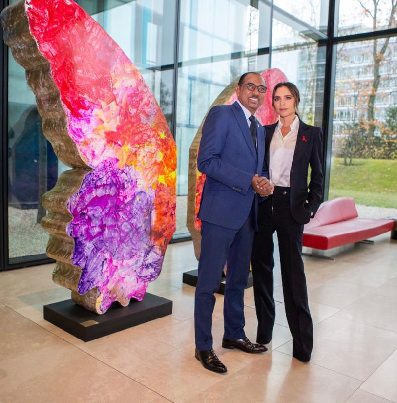 Victoria Beckham (@victoriabeckham) on Twitter photo Last week I visited #MichelSidibe <a href="/UNAIDS/">UNAIDS Global</a> to discuss the battle to eradicate HIV and AIDS. We recognise that getting to zero new infections is impossible without striving towards #ZeroDiscrimination. The butterfly, a symbol of transformation, is a symbol for that. #WorldAIDSDay Last week I visited #MichelSidibe <a href="/UNAIDS/">UNAIDS Global</a> to discuss the battle to eradicate HIV and AIDS. We recognise that getting to zero new infections is impossible without striving towards #ZeroDiscrimination. The butterfly, a symbol of transformation, is a symbol for that. #WorldAIDSDay