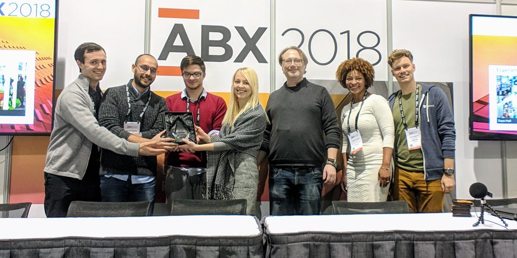 KCMarchitect's tweet photo. And the WINNER of the #ABX2018 #DesignTechThrowdown is... GENSLER! Thank you to each team for delivering such impressive work in a frenetic 4 hours & to the judges for making the difficult selection among 3 excellent choices @gensler_design #GenslerBoston @ABXBoston @BSAAIA https://t.co/SPMG7XIGFb