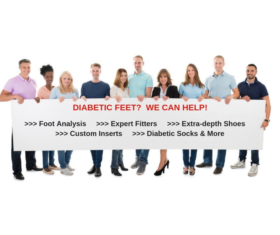 60% to 70% of people with diabetes have some foot pain or problem, 

We can help!