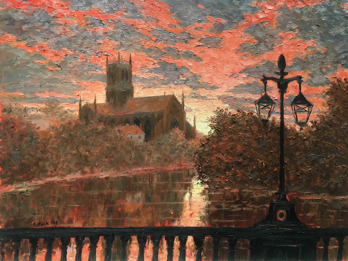Worcester Society of Artists exhibition opens tomorrow 1st December <a href="/worcestermuseum/">Museums Worcestershire</a>! Many of the beautiful artworks are also available for sale. #Worcestershirehour #worcester

Image: ‘Worcester Cathedral Series X’ - oil on canvas, by Colin Ross Jack.