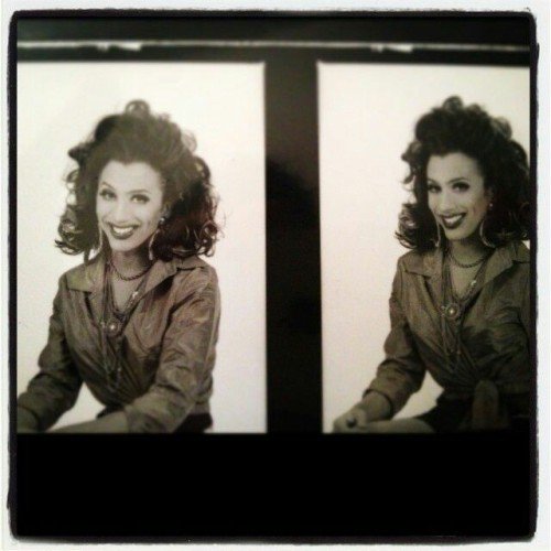 young bianca del rio, black and white photo.