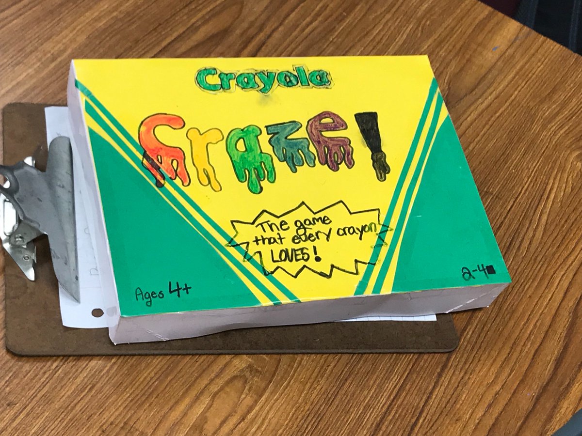 FergusonjJim's tweet photo. 6th graders creating their very own board games. https://t.co/rk2uTdcA6c