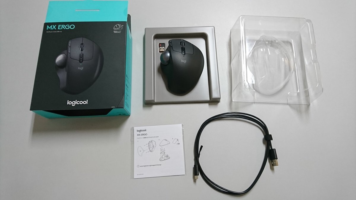 kuya_a1's tweet image. 期限切れそうだったdポイントで、仕事用にトラックボール買ったった！
#logicool
#MX_ERGO
#初トラックボール