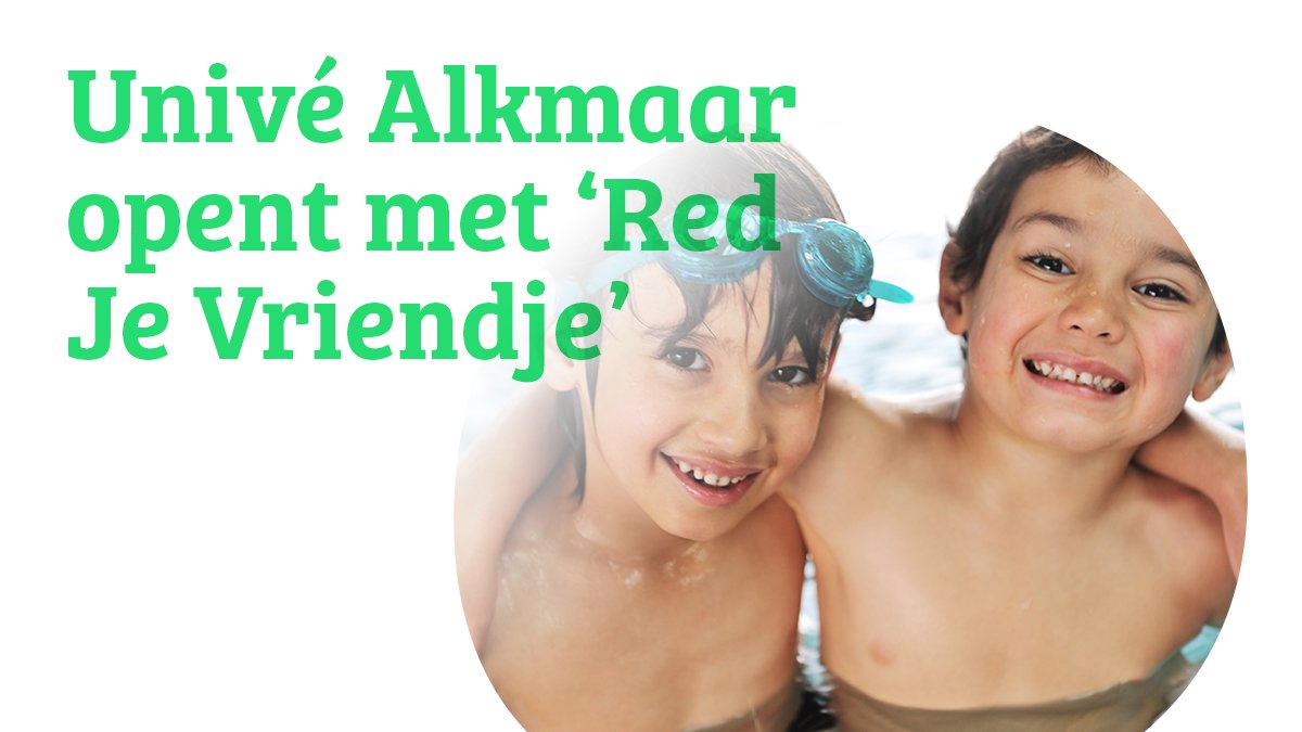 ‘Goed kunnen zwemmen is van levensbelang.' Tijdens de opening van de nieuwe @Unive winkel in #Alkmaar verzorgt <a href="/mvdweijden/">Maarten vd Weijden</a> daarom de aftrap van #RedJeVriendje, dat basisscholieren helpt zichzelf en anderen te redden in het water. #supportervansport