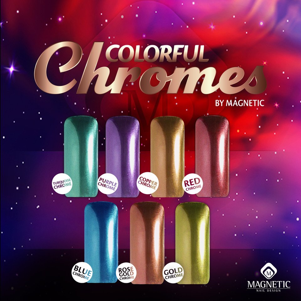 MagneticNails's tweet photo. New new !! Colorfull Chromes
They are almost there, we can not wait, and you?
tell us your favorite color ..

* available from the first or second week of December. https://t.co/UBozcHSEFI